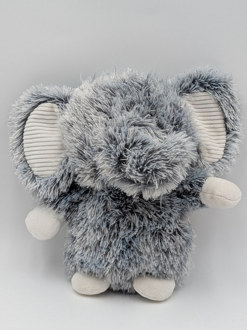 Spark Create Imagine Fur Pals Plush Gray Elephant Crinkle Rattle Soft Baby Toy